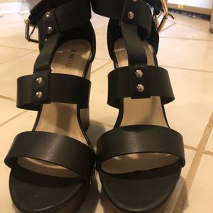 Wedged Platform Heel